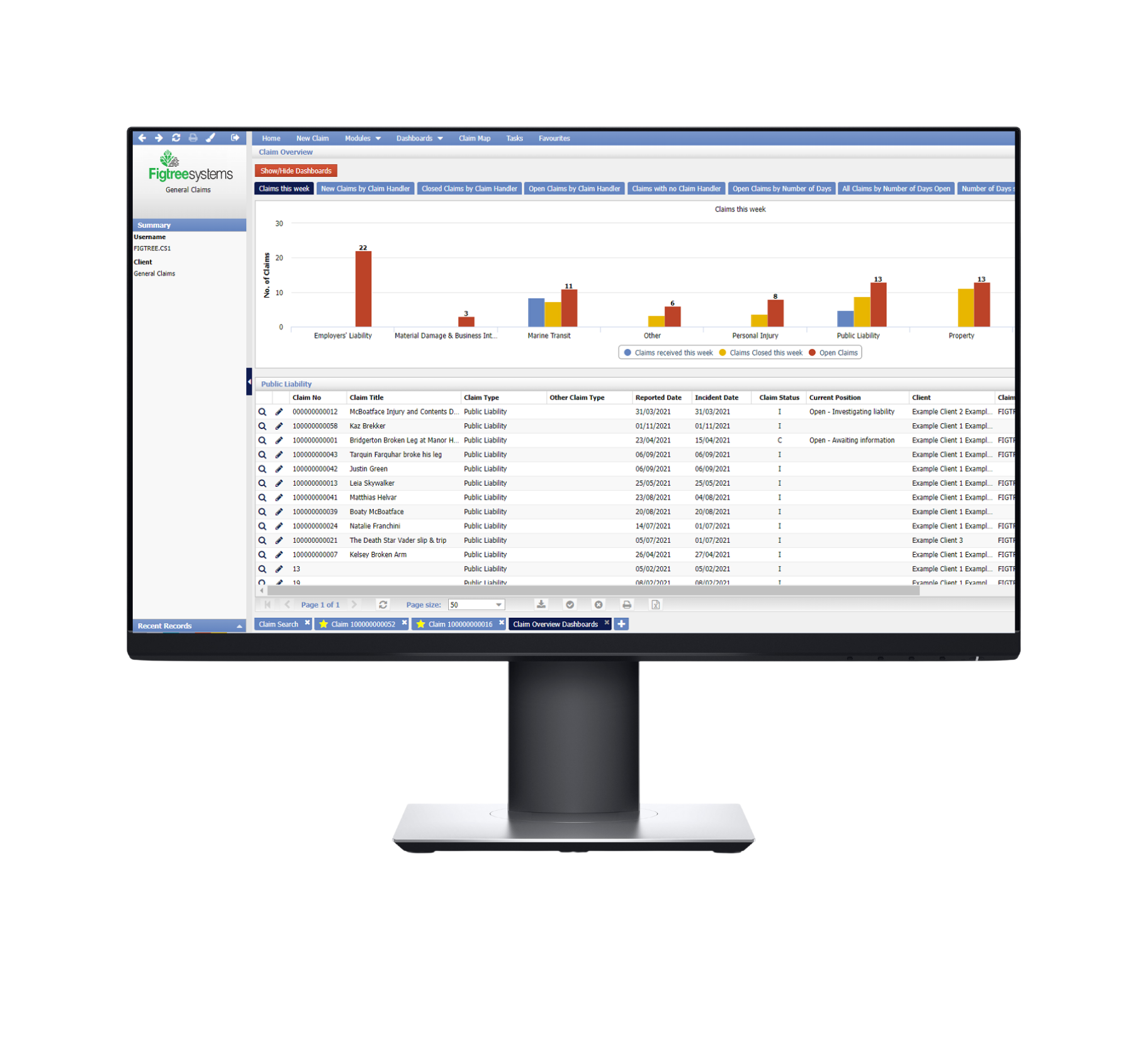 screenshot of Figtree General Insurance Claims